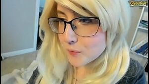 Massive Pleasure button Zoom Web cam Recording Of Marvelous Light-haired Unexperienced Happylilcamgirl